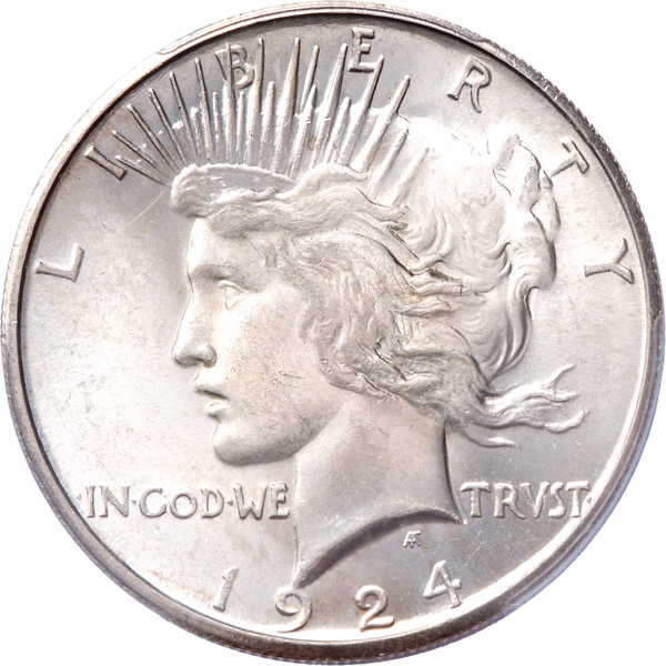 1924-S Peace Silver Dollar