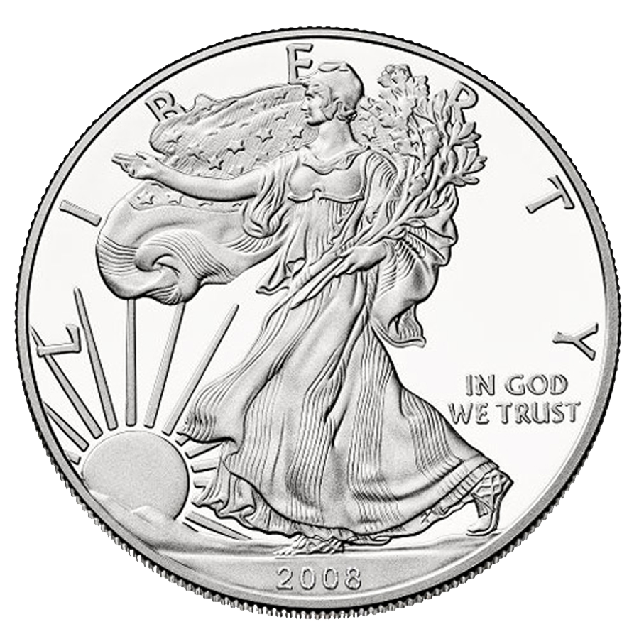 2008-W American Eagle Silver Dollar