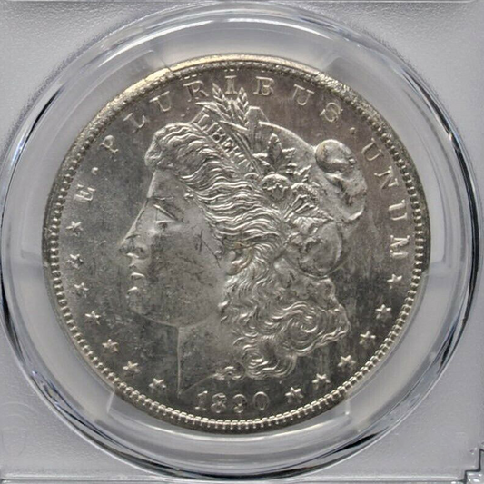 1890-CC Morgan Silver Dollar