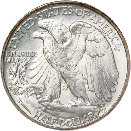 1939-D Liberty Walking Half Dollar