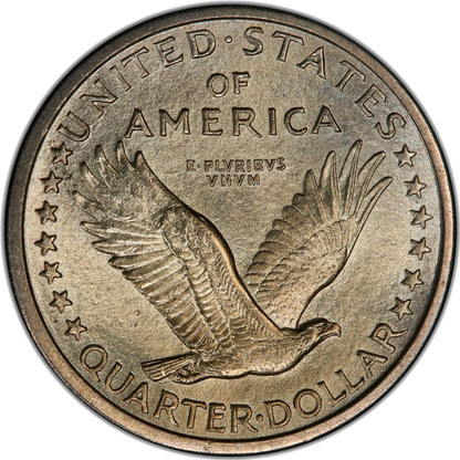 1916 25C Standing Liberty Quarter Dollar